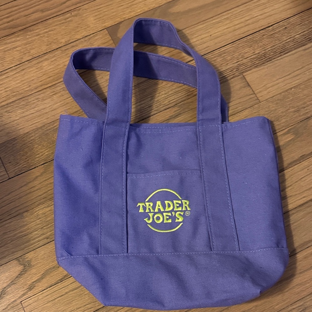 Trader Joe's Purple Tote Bag